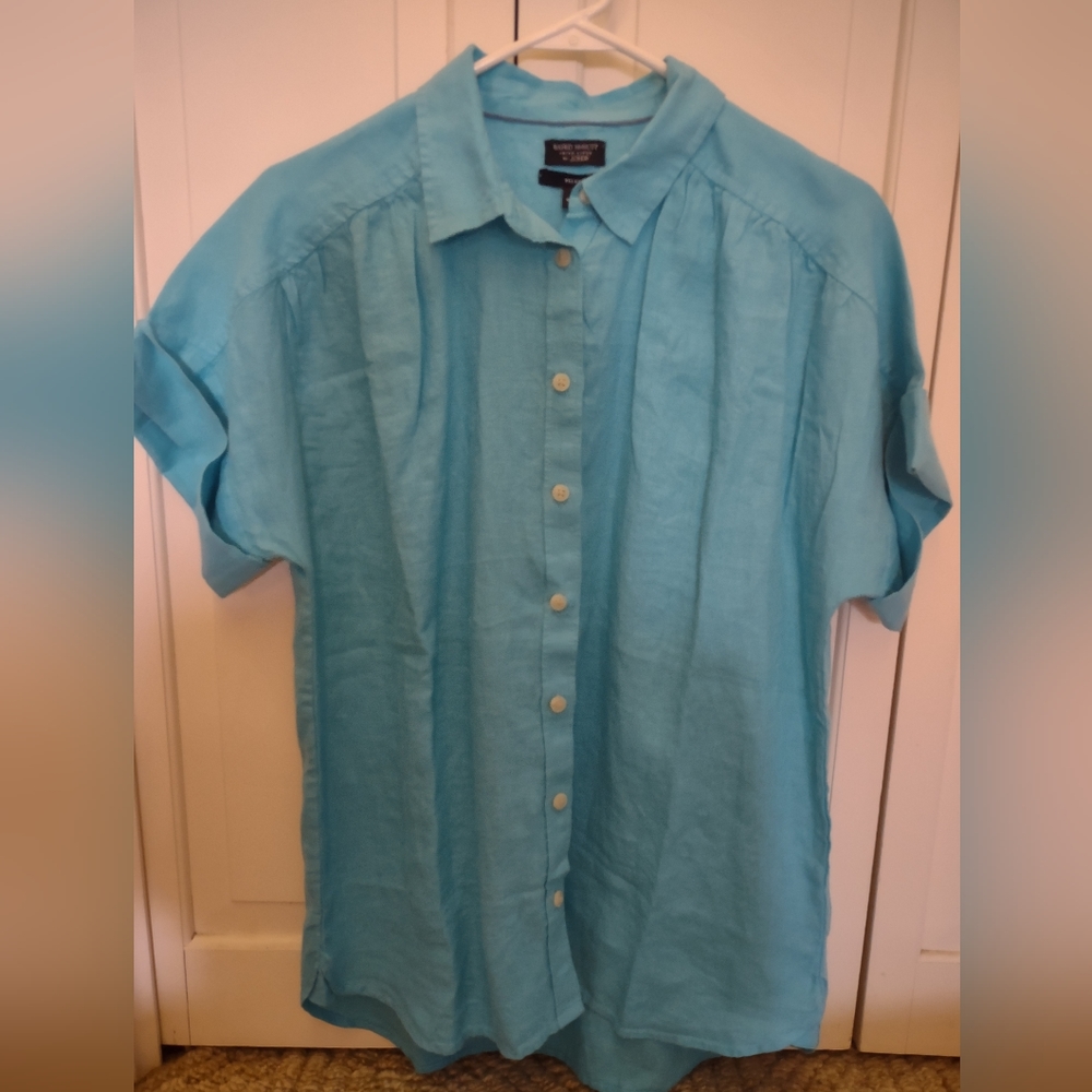 Baird McNutt for J. Crew Irish Linen Top Size S